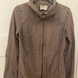 Anthropologie Saturday Sunday Women's Quinn Zip Up Jacket Gray Size SM